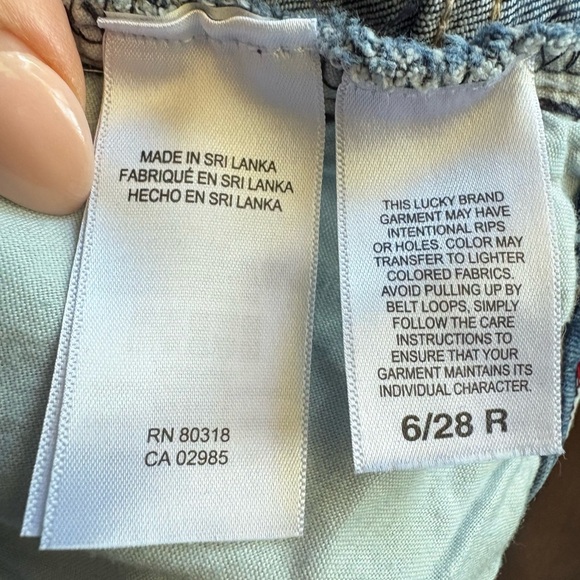 Lucky Brand women’s Stevie high rise flare denim jeans sz 6 /28 R cotton mix - Picture 9 of 11